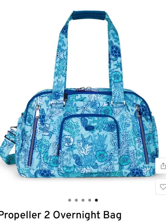lug Handbags - lug Propeller 2 Overnight Bag Coastal Print- Sealife Blue. NWT